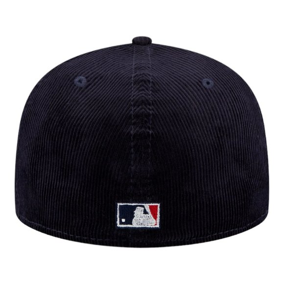 New Era Boston Red Sox Vintage Corduroy 59FIFTY Fitted Hat Cap Navy - Picture 6 of 7